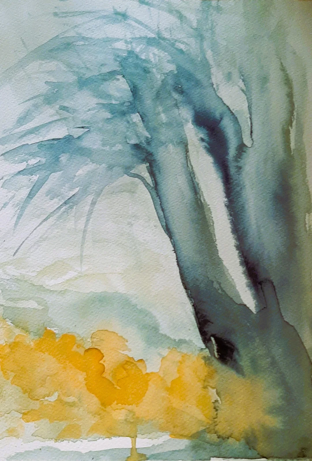 Akvarell Vårvittring/Spring weathering av Sonja Svensson