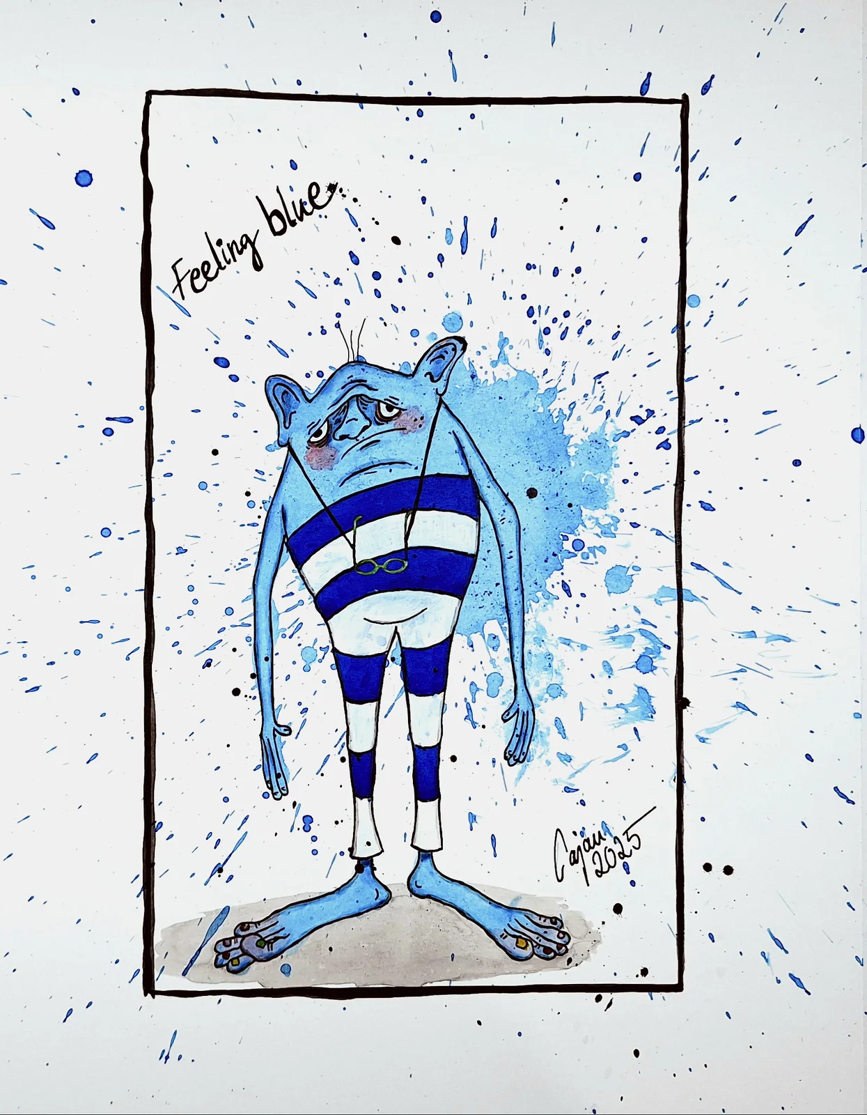 Feeling blue av Carina Cajan Jansson