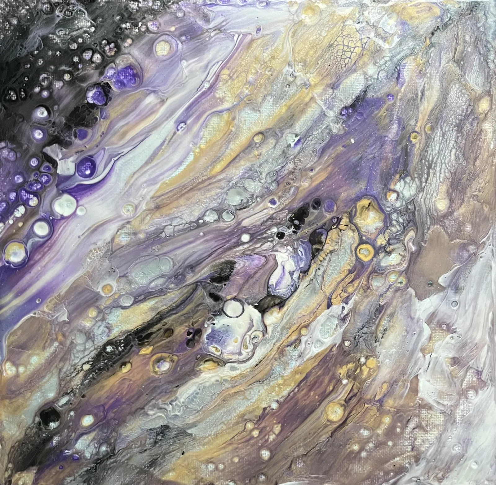 Akrylmålning Milky way av Amie Norrman Söderman