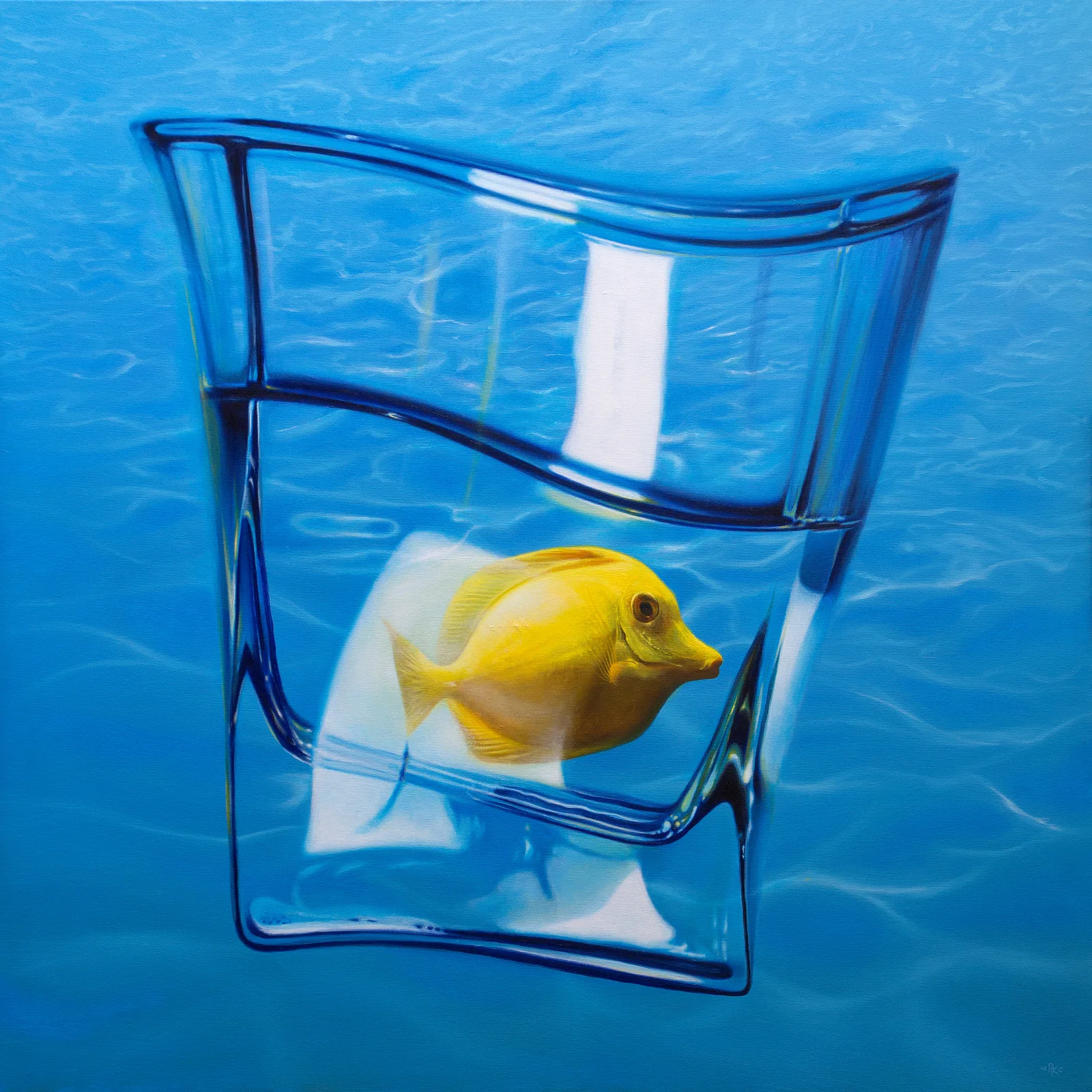 Oljemålning Flight av Ruslan Kolomiyets