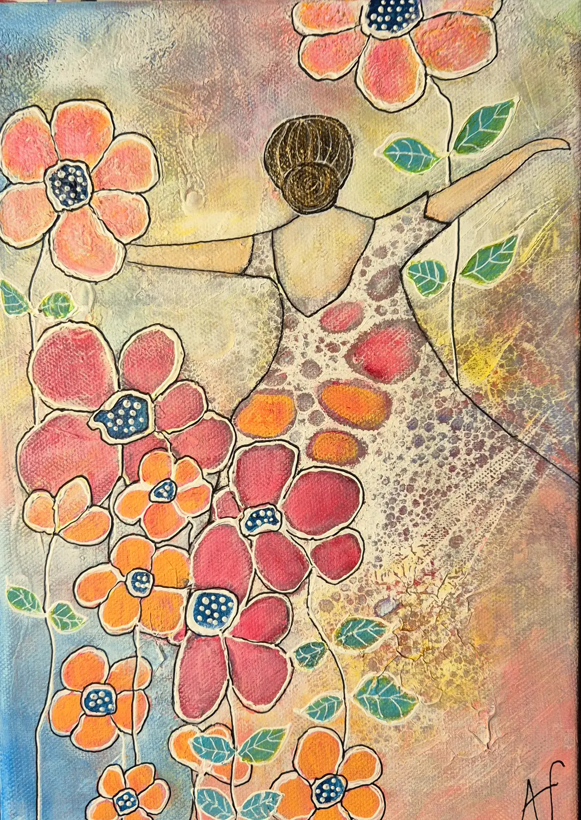 Akrylmålning Fri av Annelie Jonsson