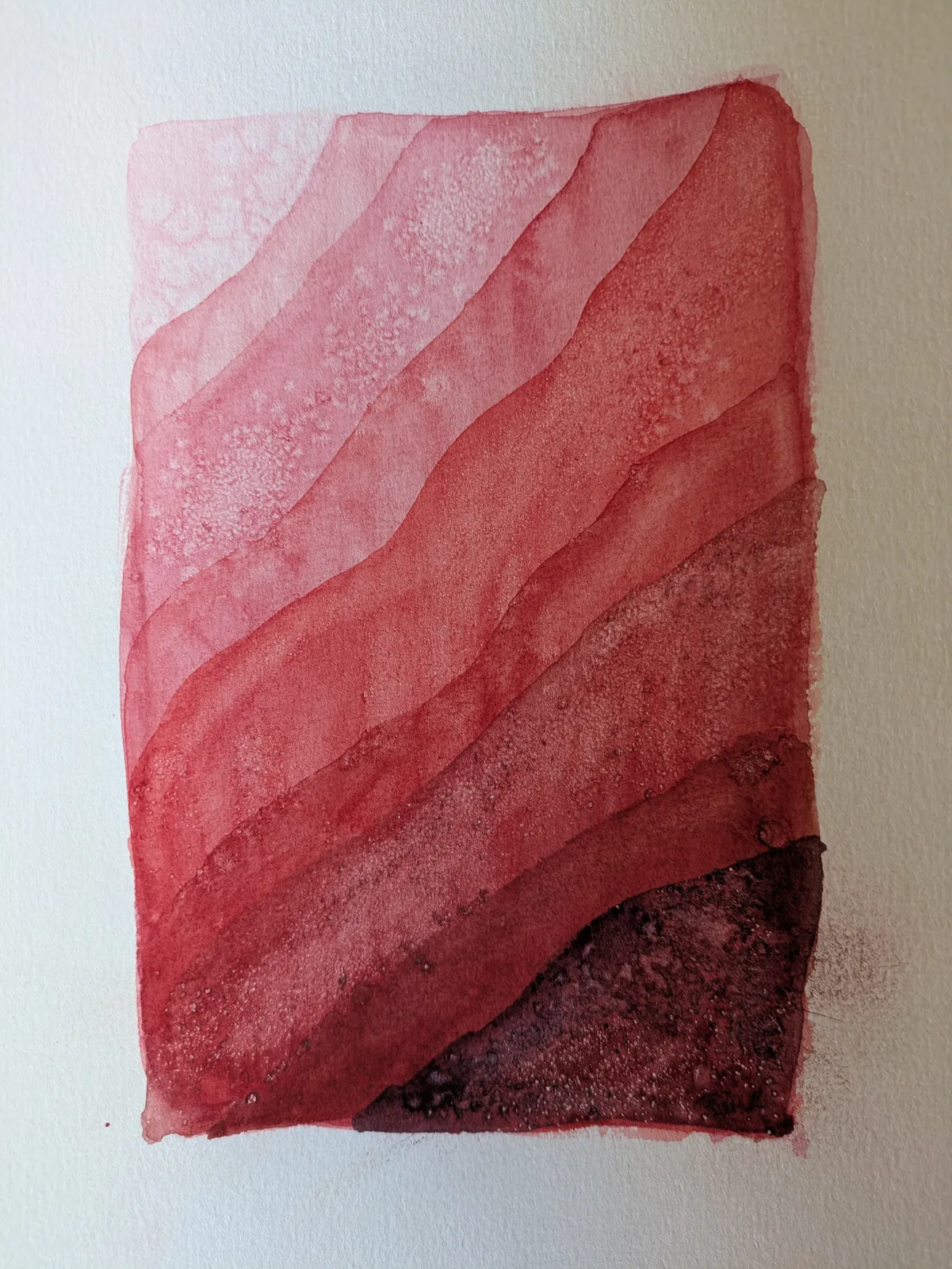 Akvarell Rida på vågorna av M. Ottosson