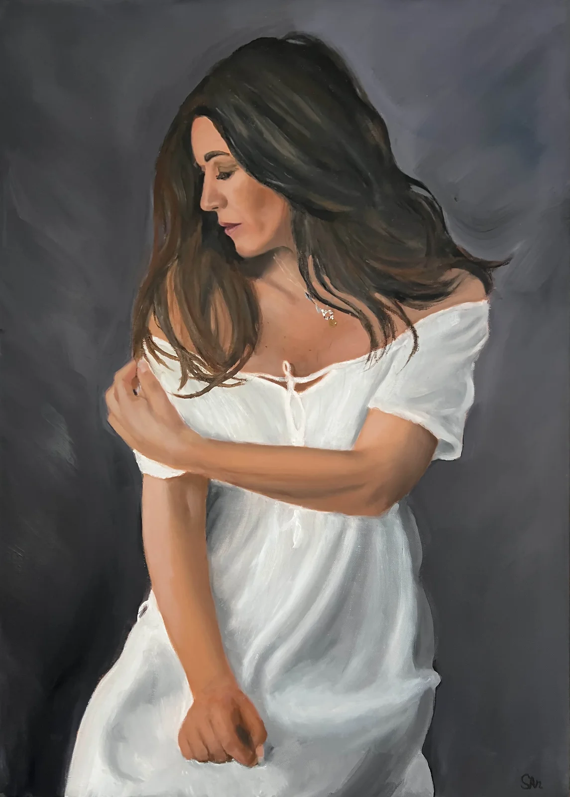 Oljemålning Diana av Sonny Andersson