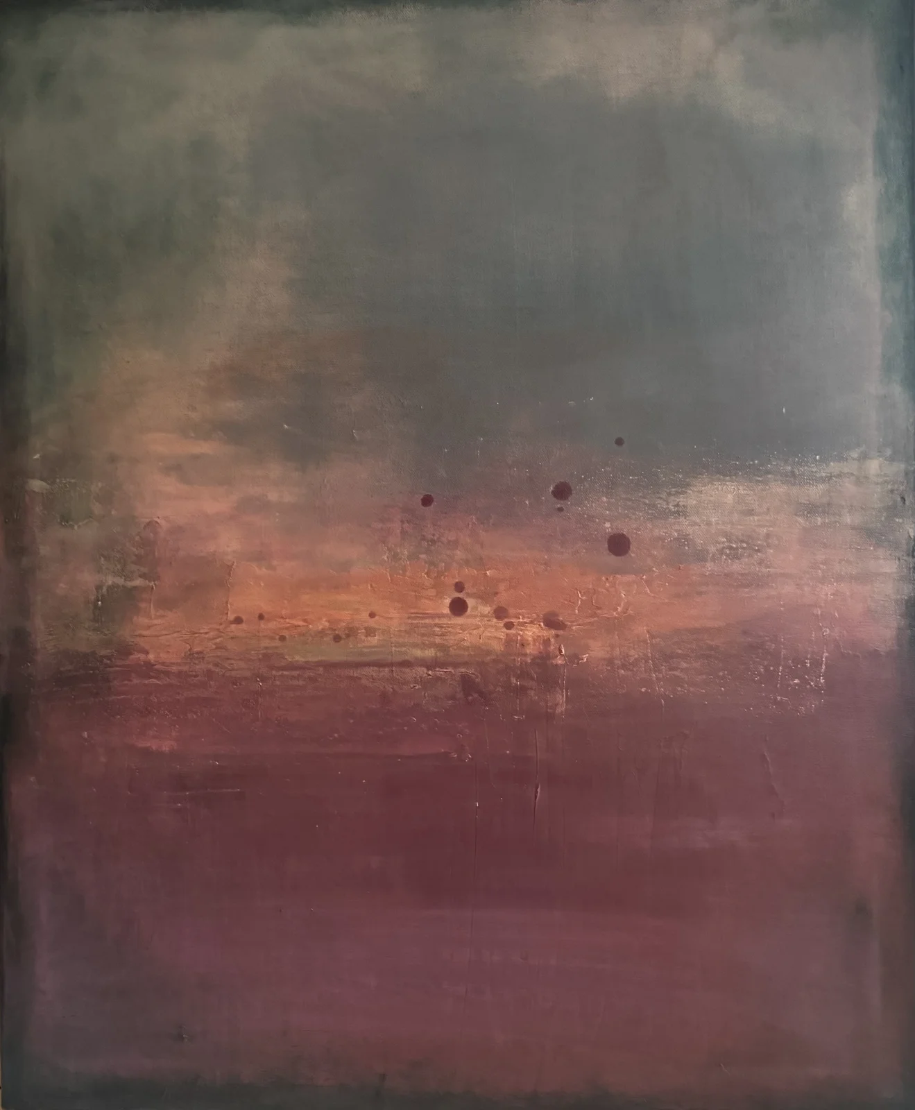 Akrylmålning Chasing the sunset av Malin Bengtsson