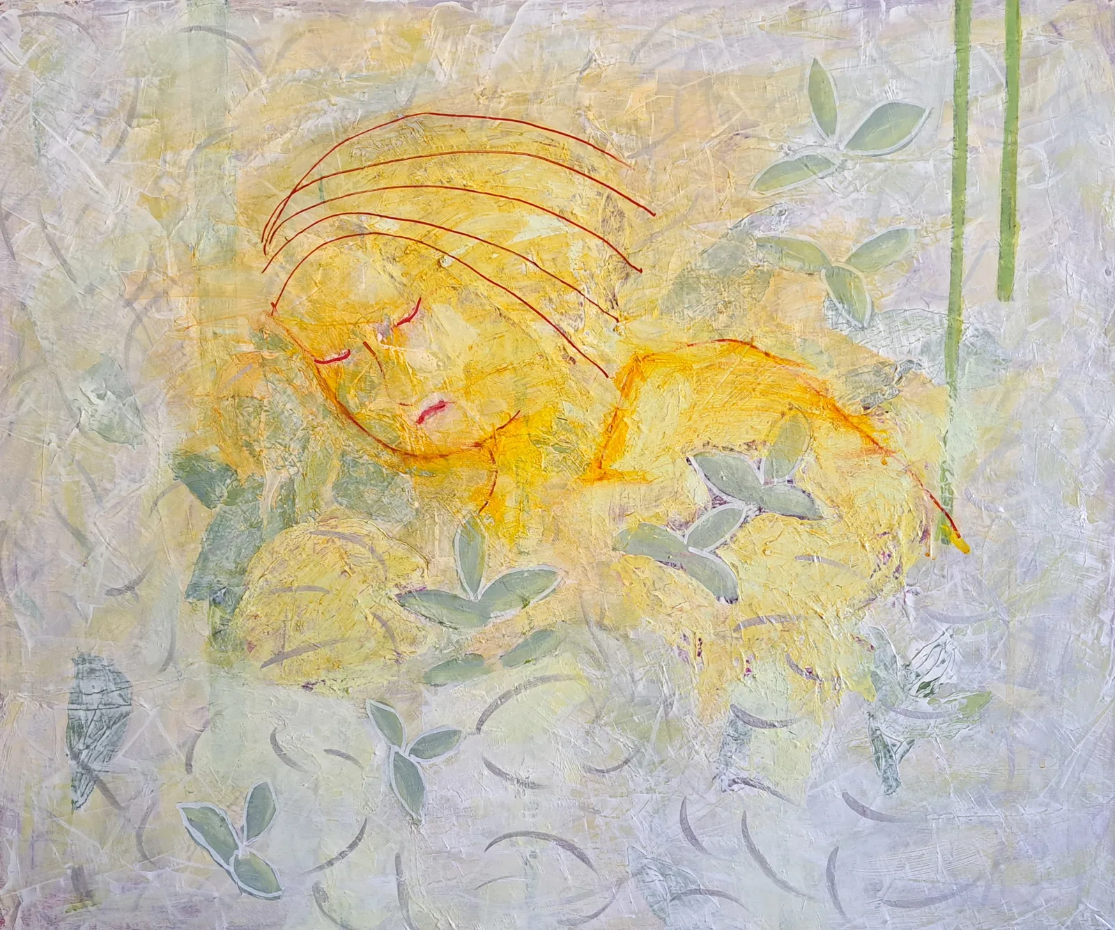 Akrylmålning Sov i ro/Sleep in peacefully. av Margareta Josefsson