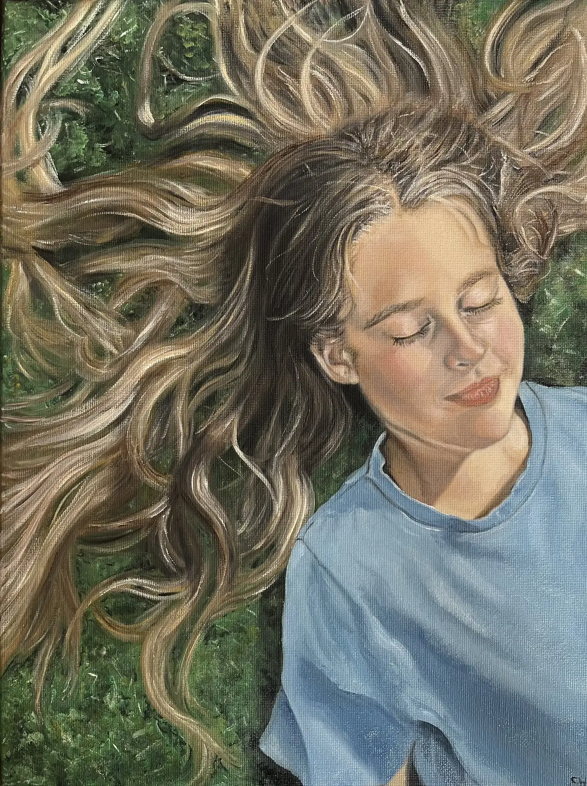 Oljemålning Sophie av Elin Högeryd Carlén