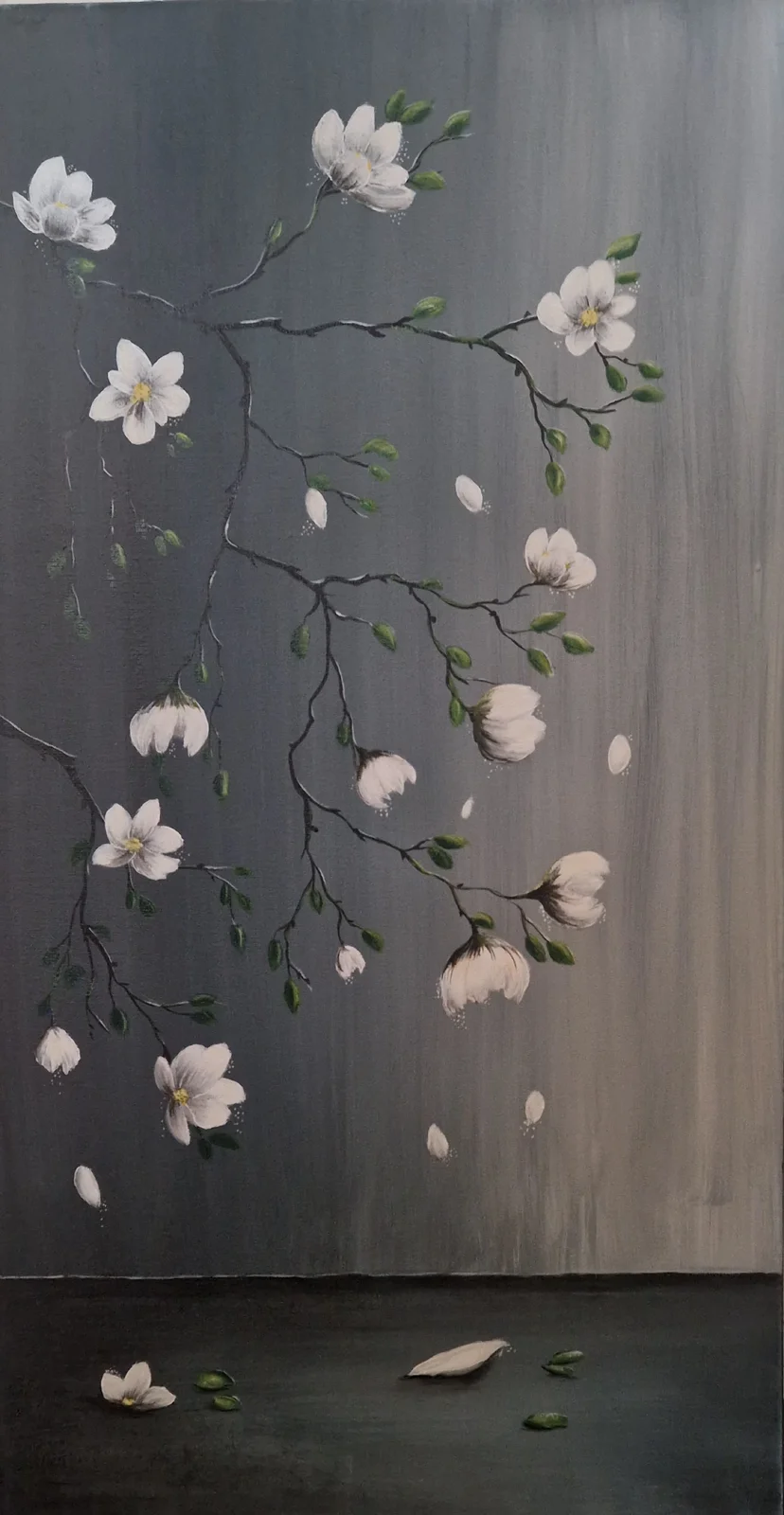 Akrylmålning Stillness av Pia K. Egeriis