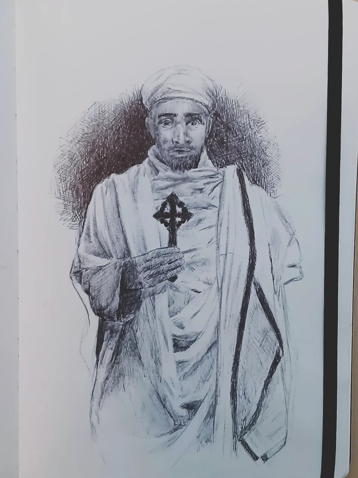 Etiopian Priest av David Asefaw