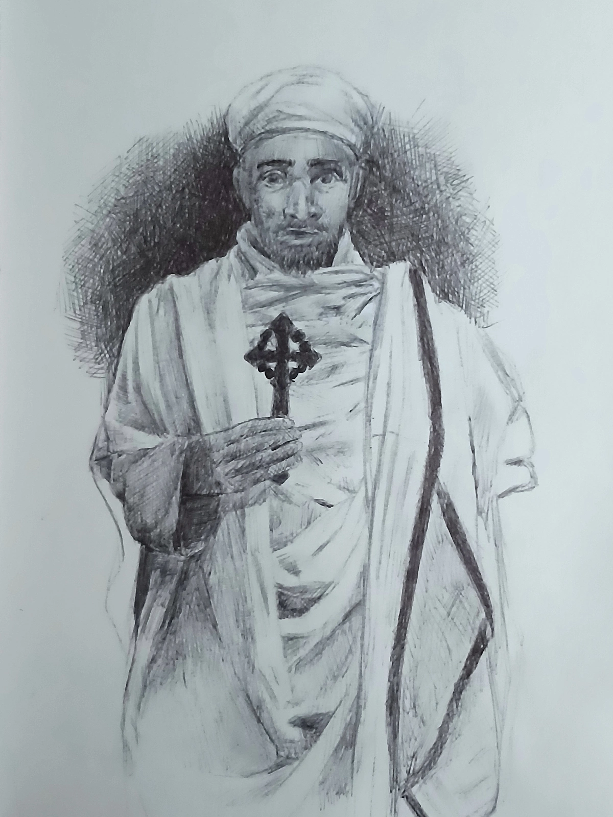 Etiopian Priest av David Asefaw