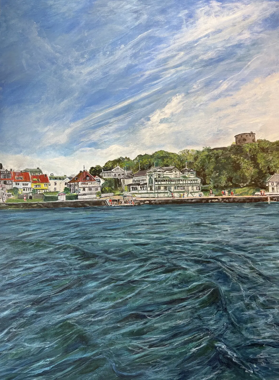 Akrylmålning Marstrand 🩵 av Sofia Jonasson