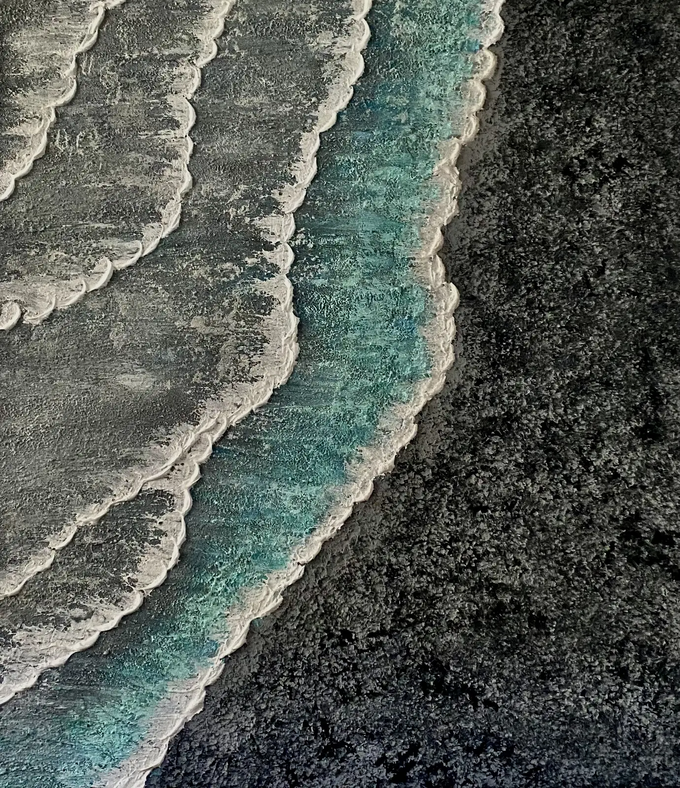 Akrylmålning Beach av Erlinda Nordh