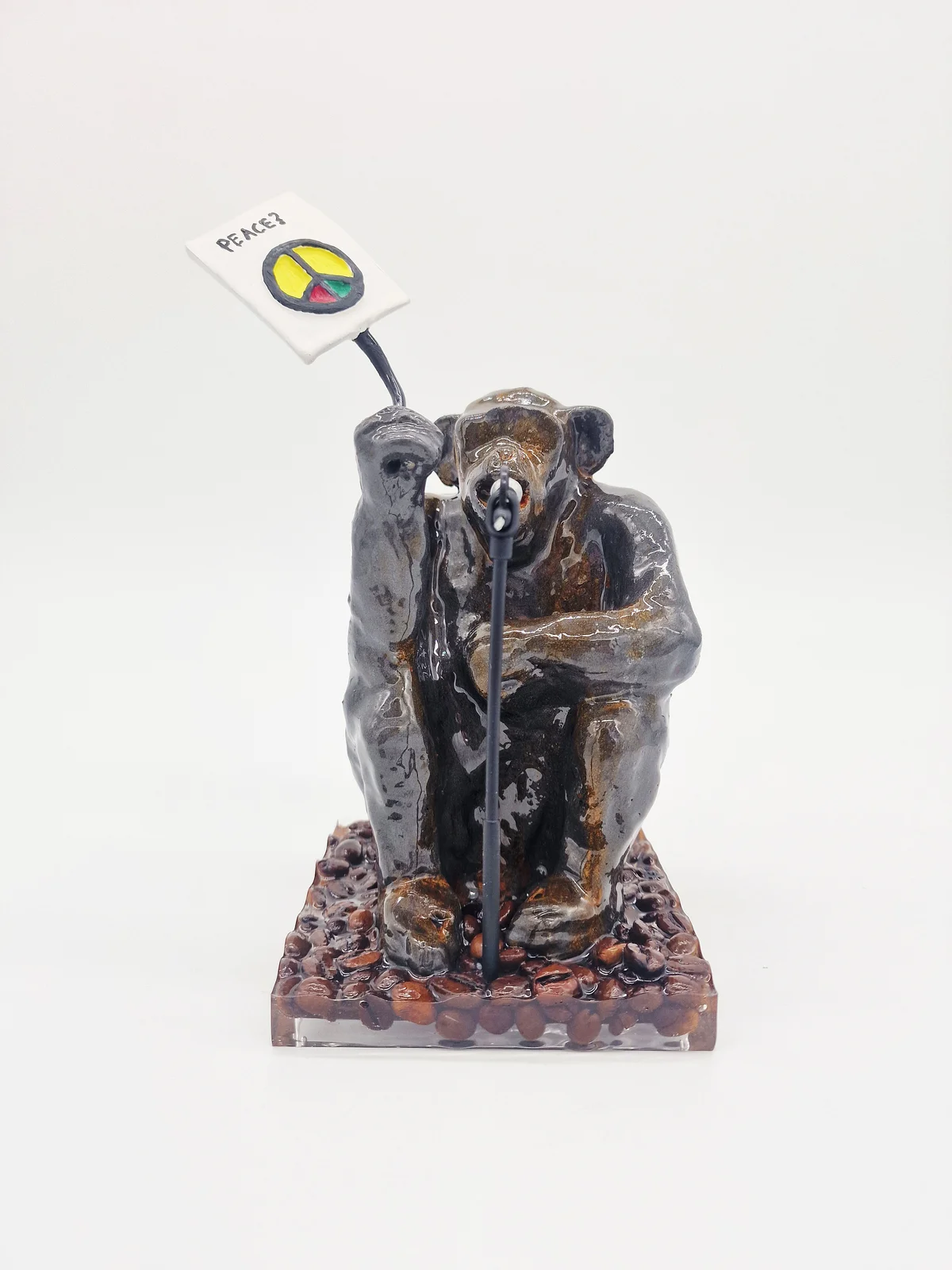Skulptur Peace plz! av Jesper Wänberg
