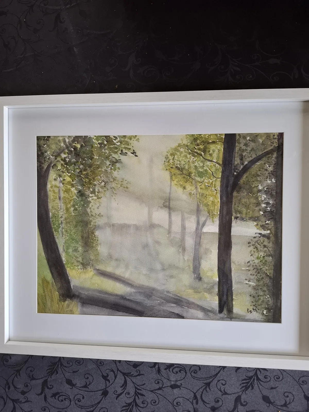 Akvarell Djulö alle i dis av Eleonore Svensson Svensson Eklund