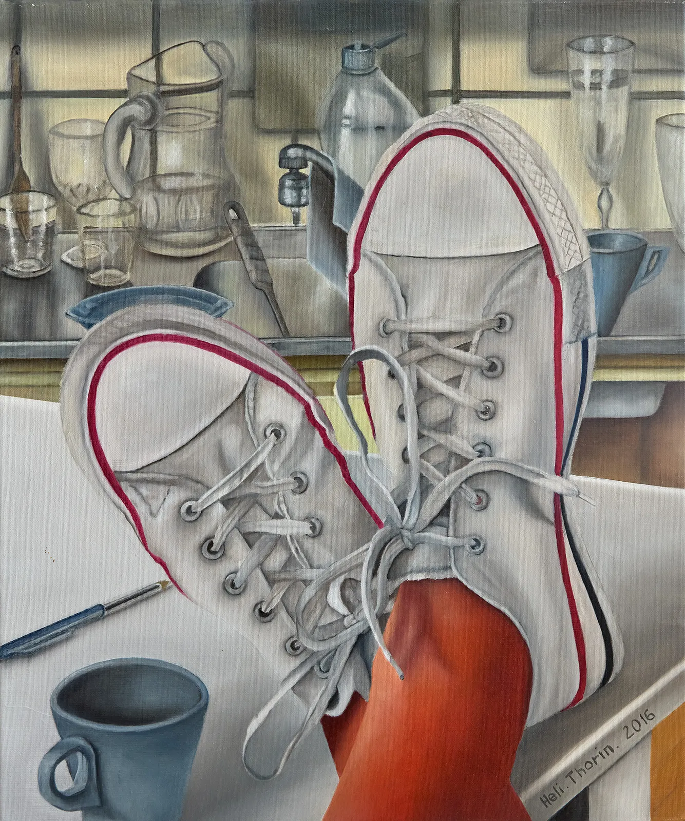 Oljemålning Upptagen av Heli Thorin