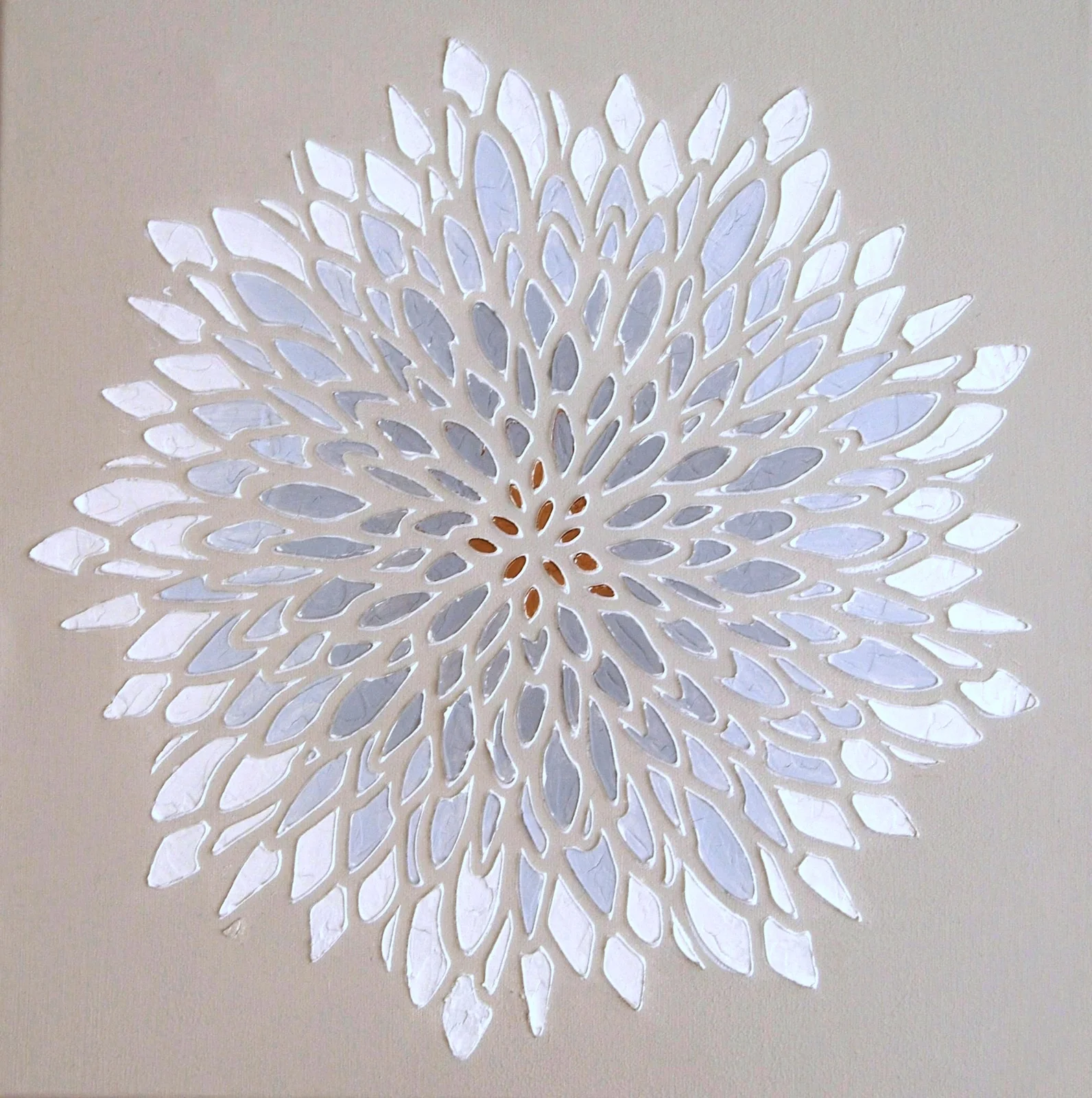 Akrylmålning Mosaik av Cia Stålkrantz