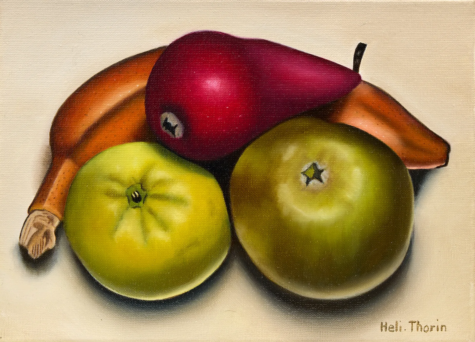 Oljemålning Frukten av tillit av Heli Thorin