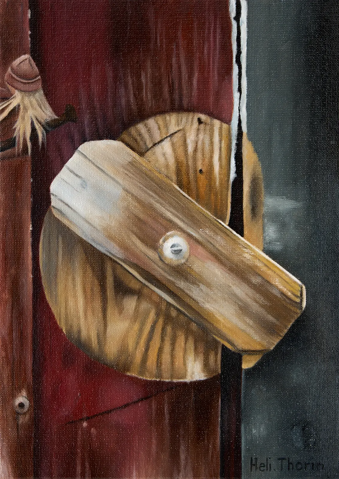 Oljemålning Vredet av Heli Thorin