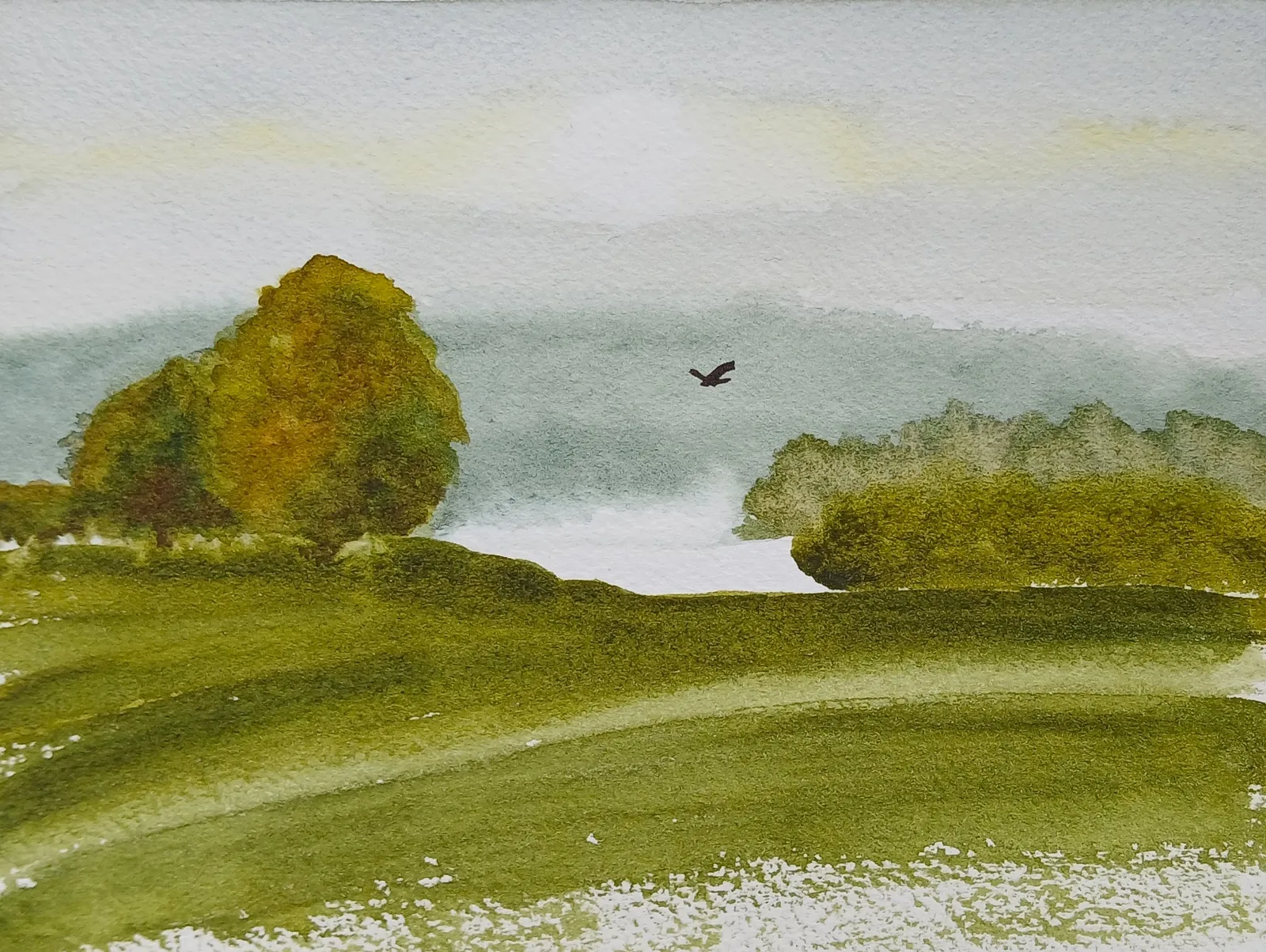 Akvarell Tystnad av Jerker Idestam-Almquist