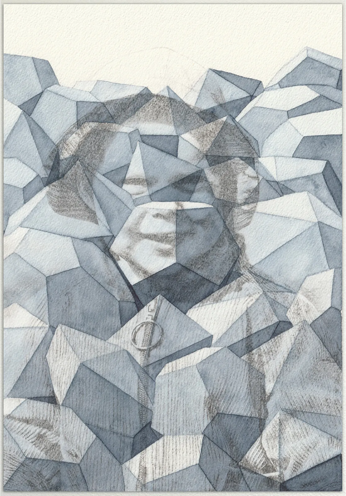 Akvarell Dubbelexponerat av Pernilla Gustavsson