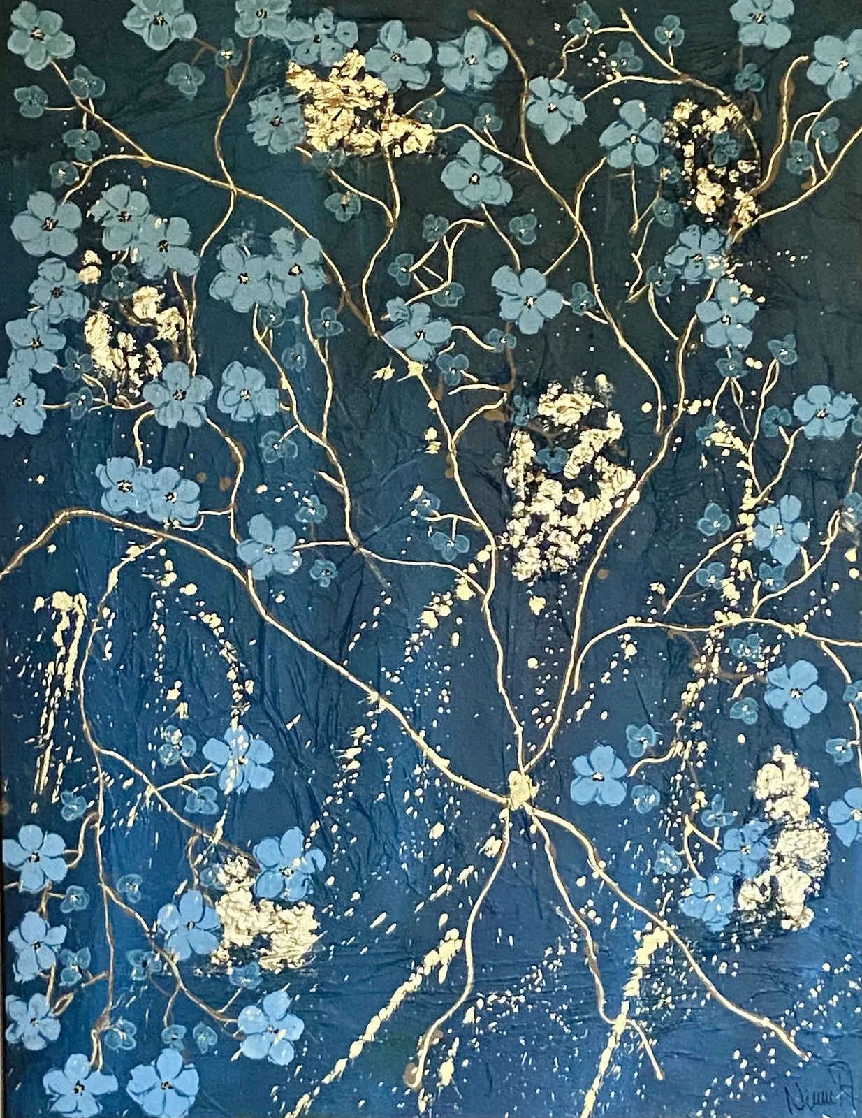 Akrylmålning Bukett av Ninni Andersson