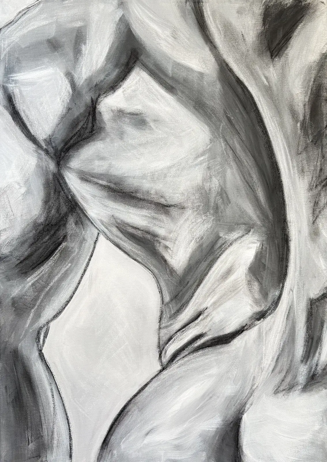 Akrylmålning Rygg i rörelse av Per Forsberg