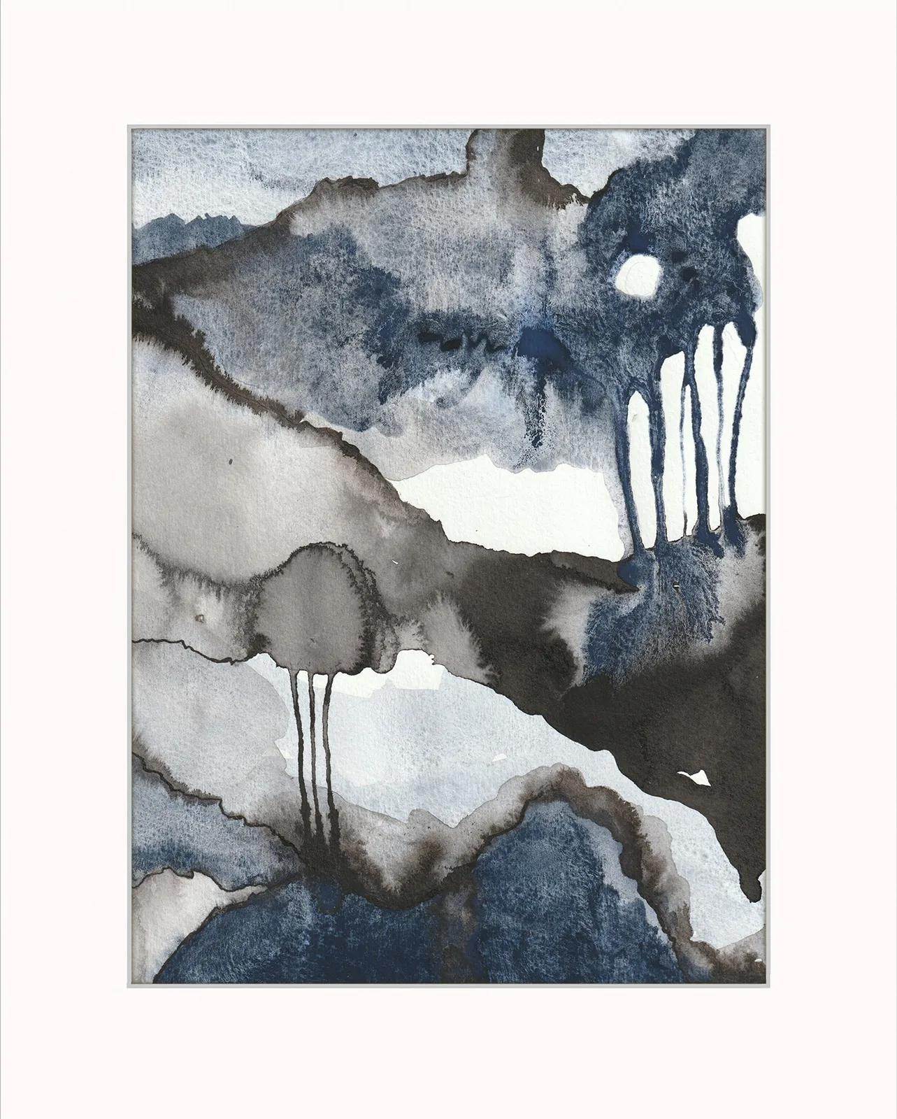 Akvarell Drömmarnas landskap av Pernilla Gustavsson