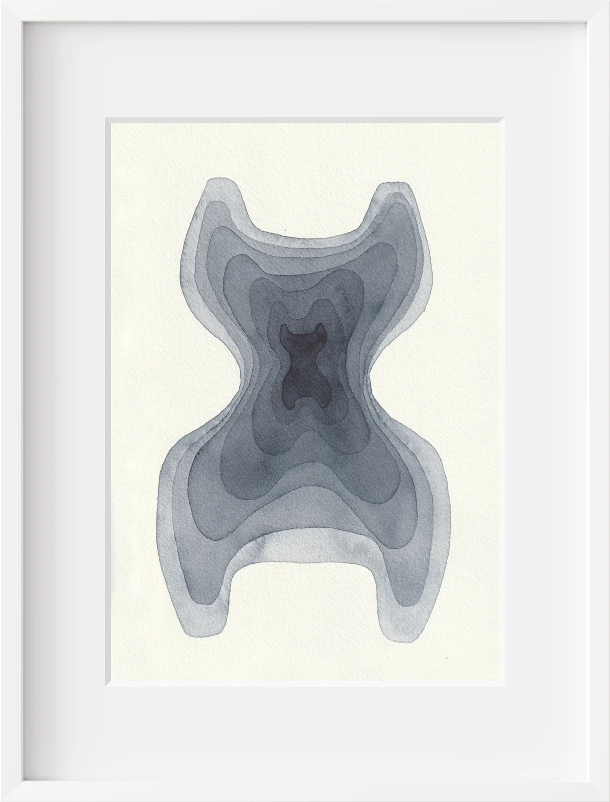 Akvarell Tidskapsel blå av Pernilla Gustavsson