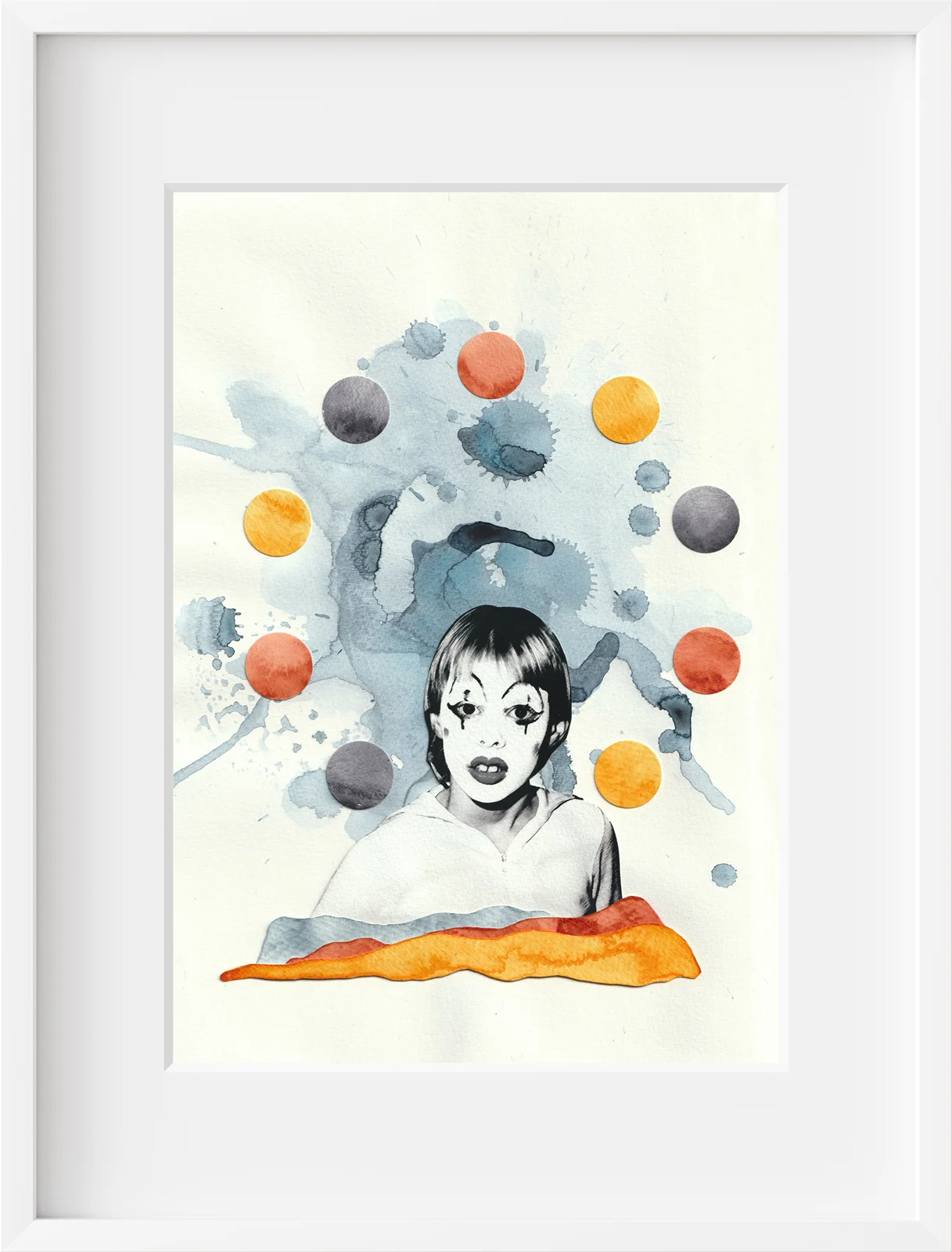 Akvarell Upp med hakan - Säg nåt roligt av Pernilla Gustavsson