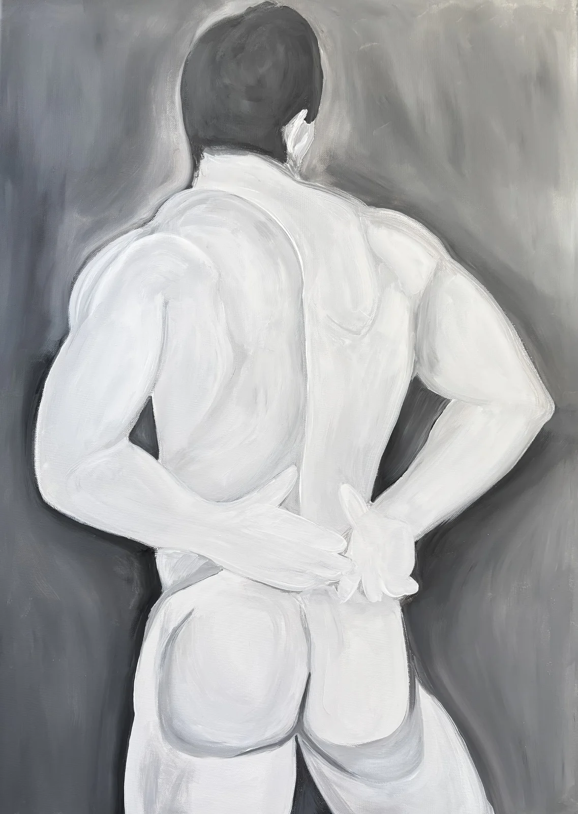 Akrylmålning Ryggtavlan av Per Forsberg