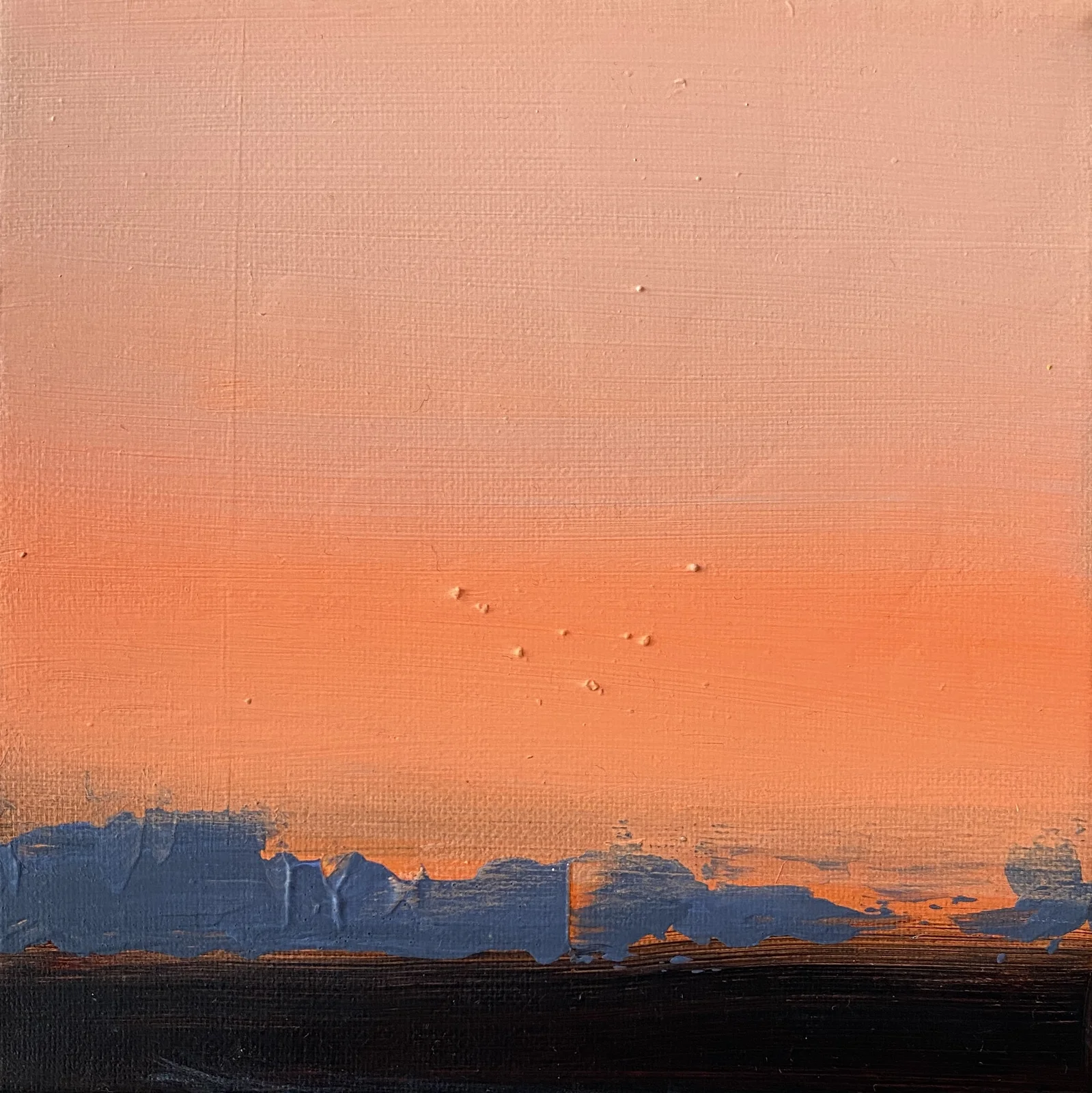 Akrylmålning Natthimmel 3 av Linnea Larsson