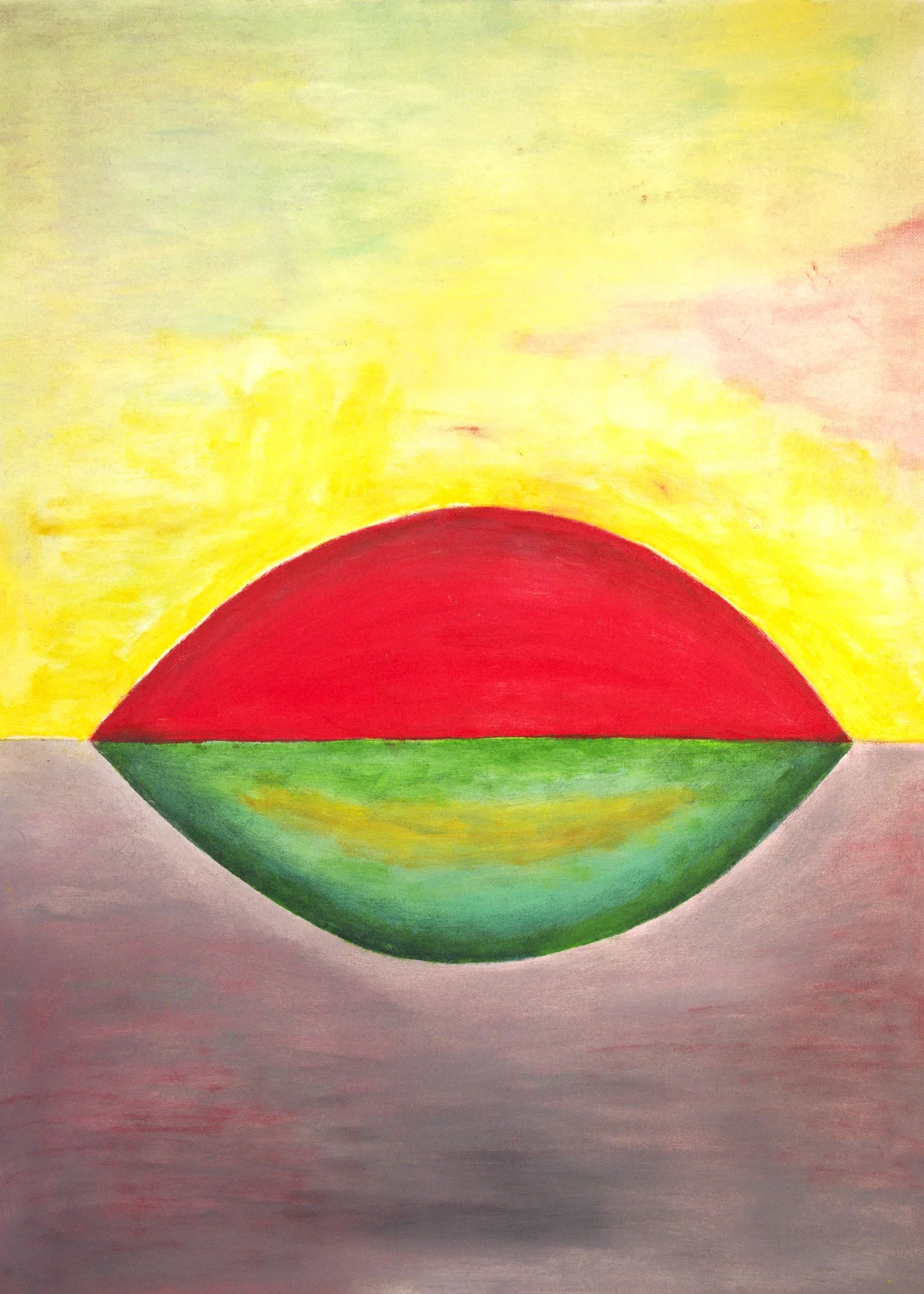 Oljemålning ”Spring YOGA - I”  -  oil painting av Gerhard Hofman