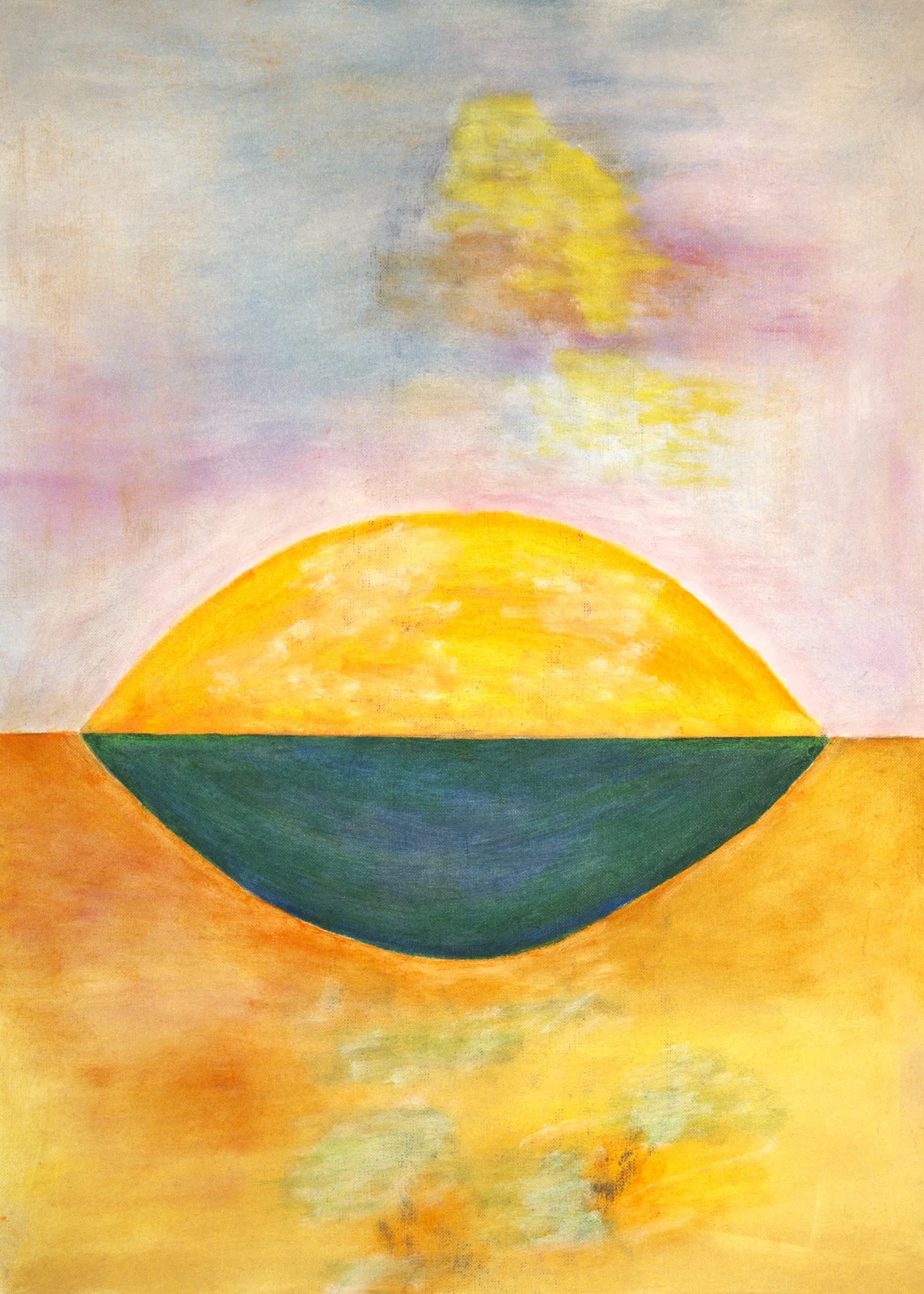 Oljemålning ”Summer YOGA - II”  -  oil painting av Gerhard Hofman