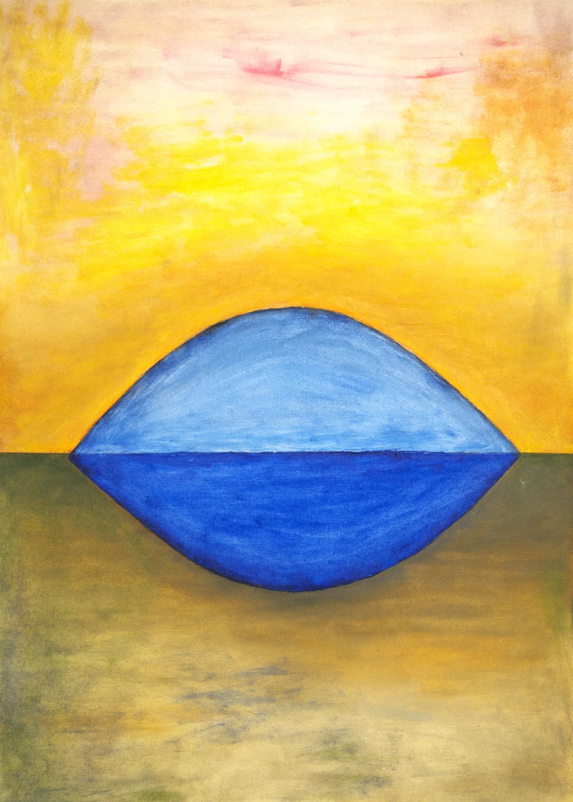 Oljemålning ”Winter YOGA - IV”  -  oil painting av Gerhard Hofman