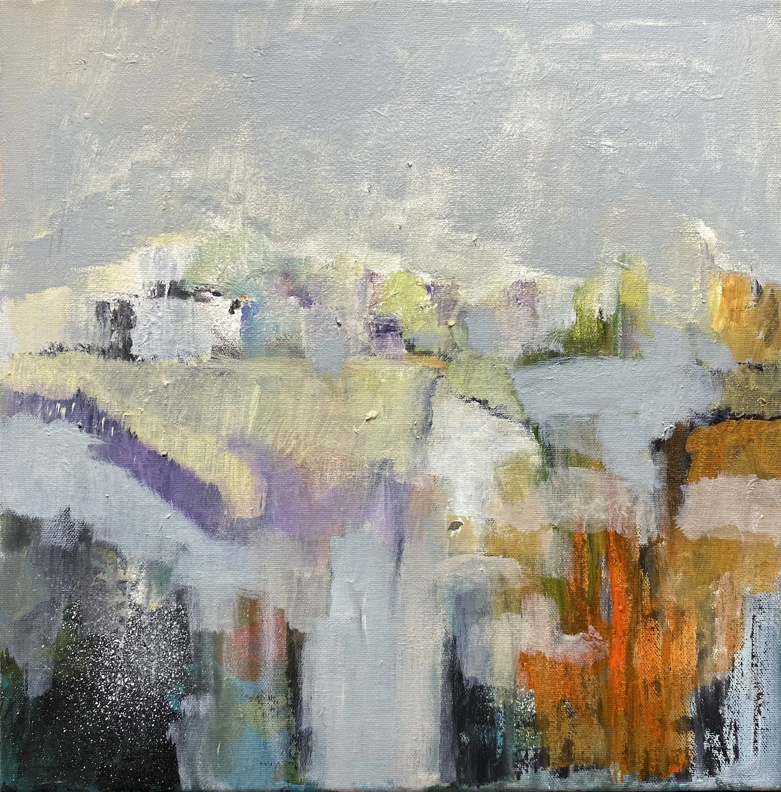 Akrylmålning Dröm över fälten av Arja Hermansson