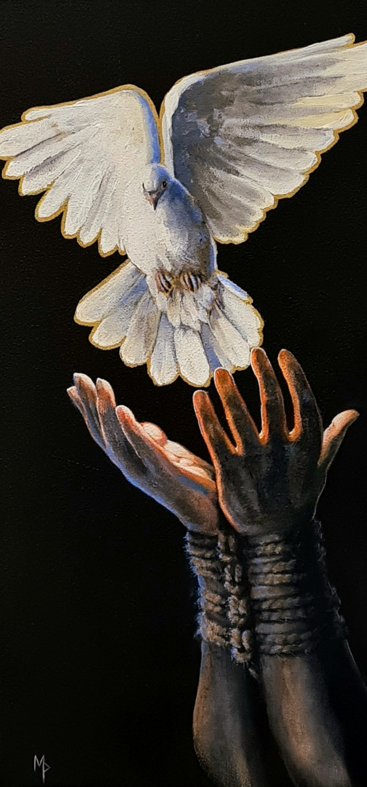 Akrylmålning True Freedom av Mimmi MPs ArtCreations Pettersson