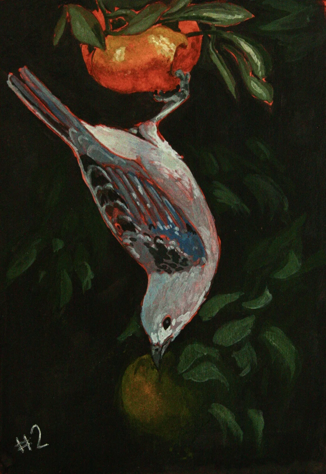 Övning i gouache av Olivia Carlsson Wennerström