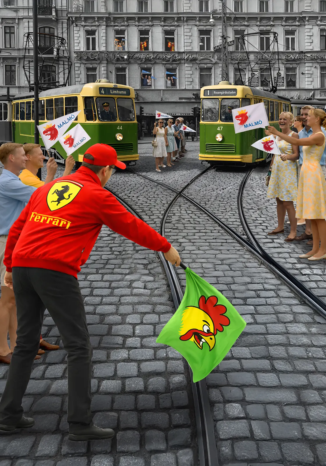 Gustav Adolf Chicken Race 1967 av Jörgen Thornberg