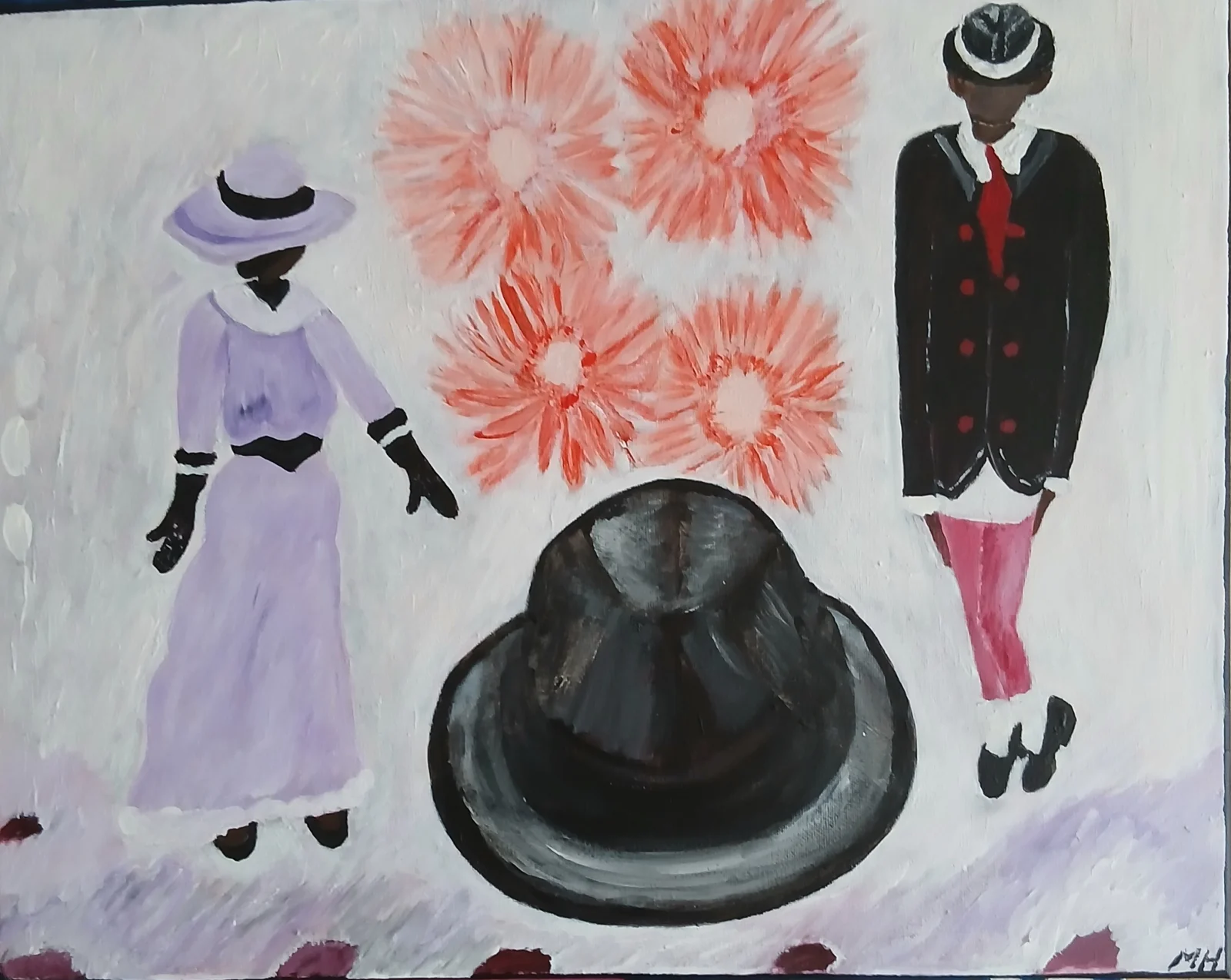 Akrylmålning Mode av Monica Hamberg