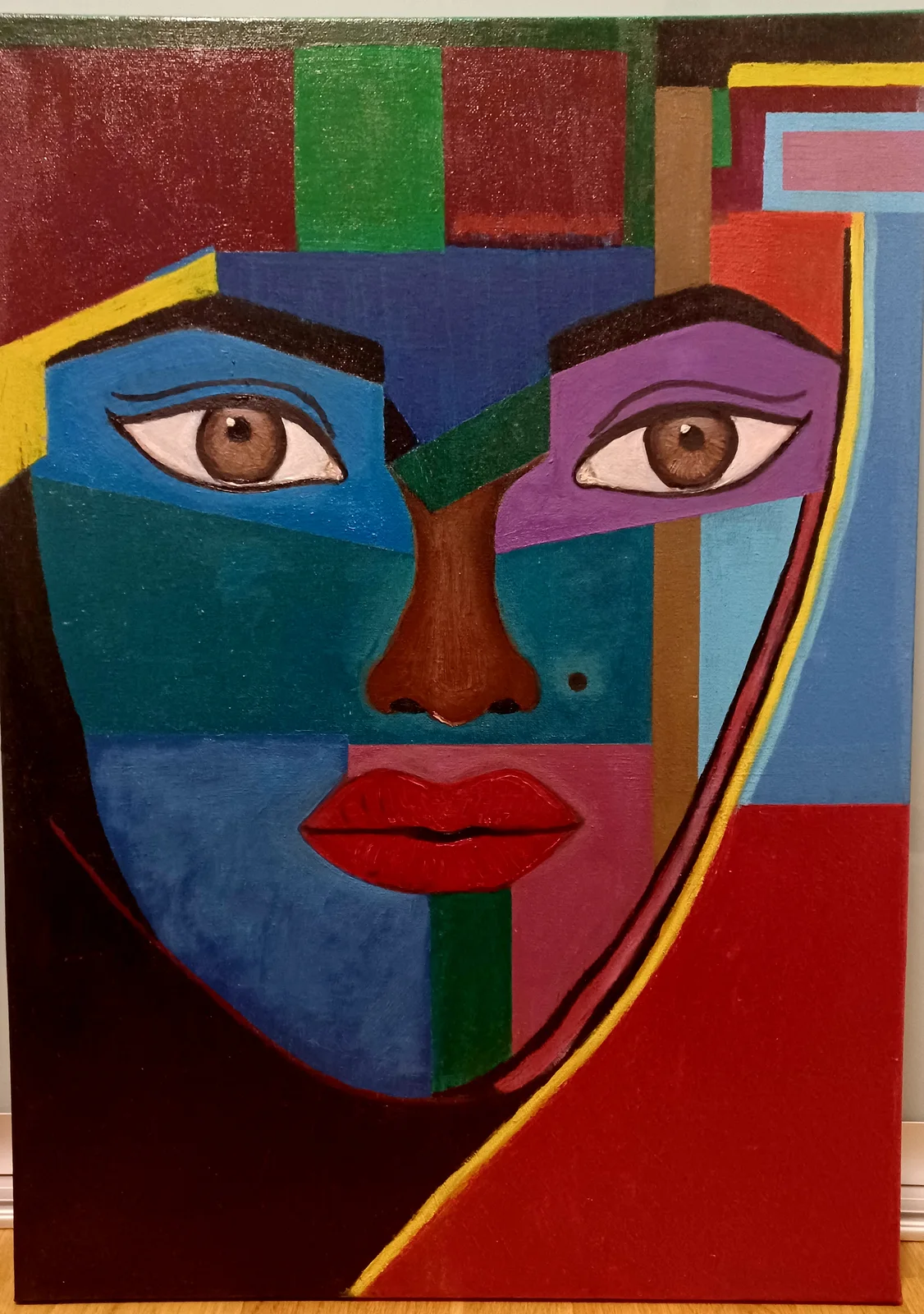 Oljemålning av Nihada Karic Leranian