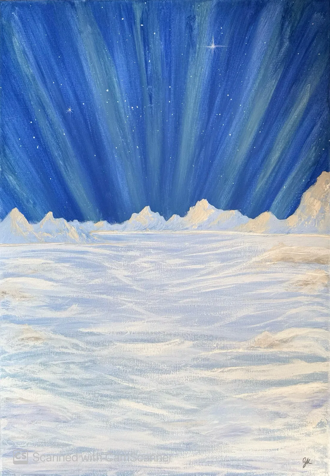 Akrylmålning Nordic silence av Safa Khalaf