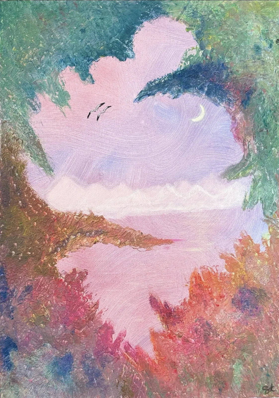 Akrylmålning Soar av Safa Khalaf