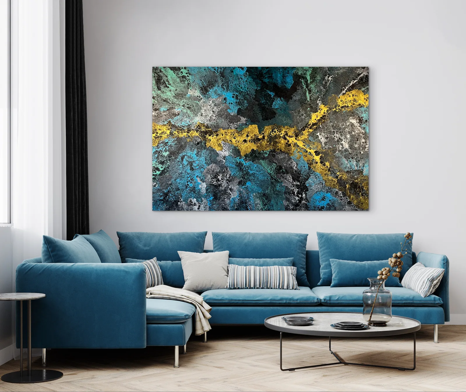 Akrylmålning Ocean reef av Helena Rystedt