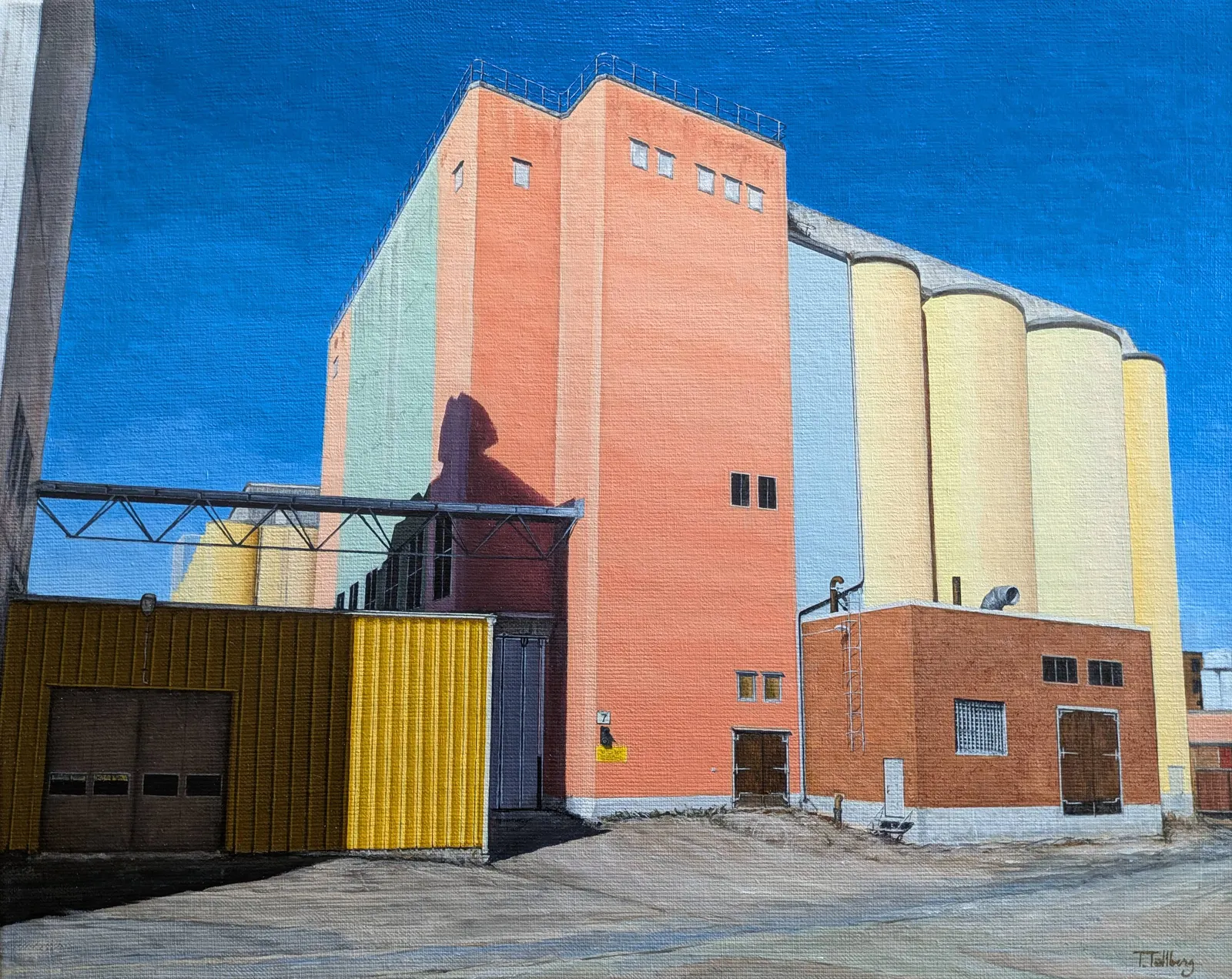 Oljemålning Hetta IV av Tarek Tallberg