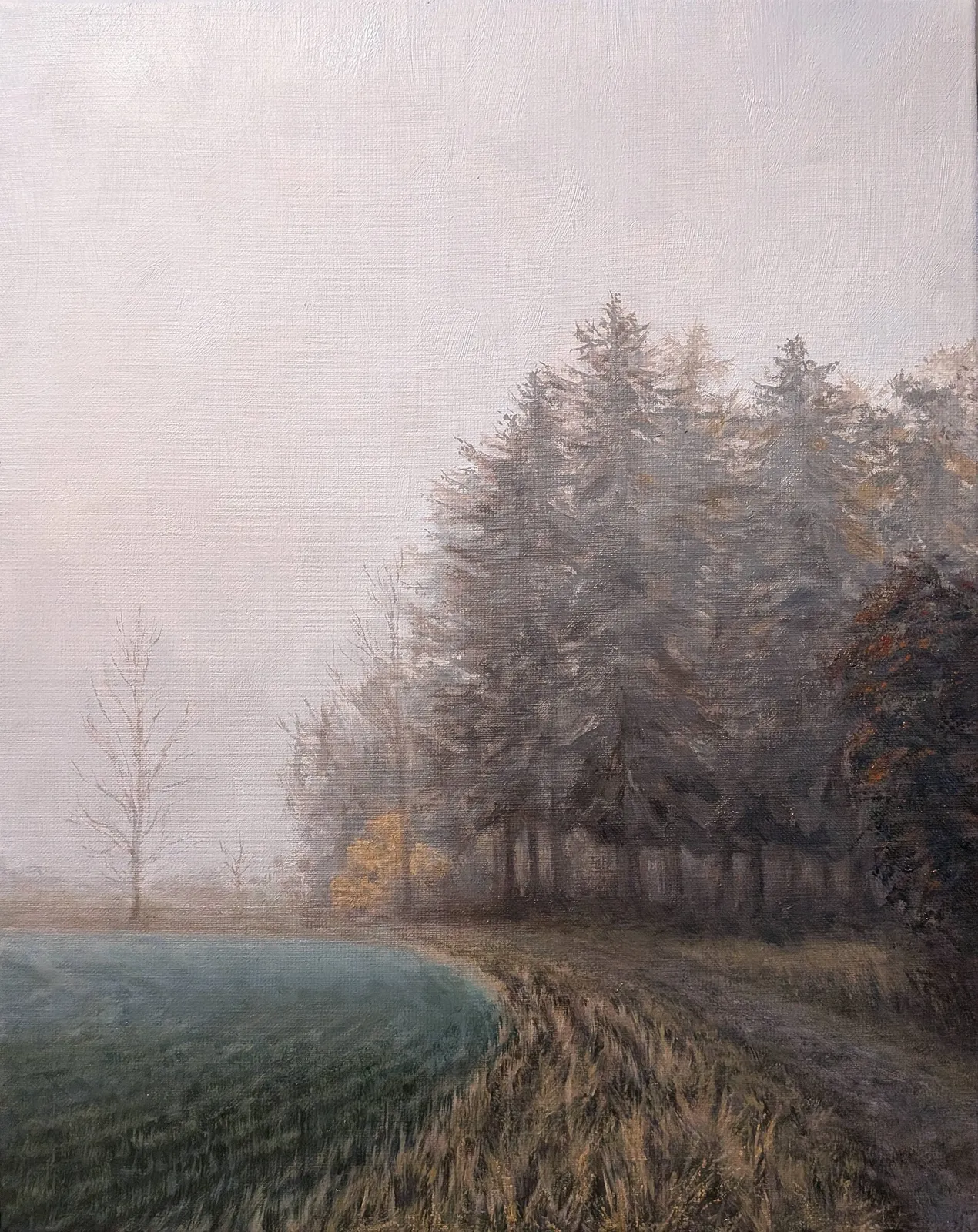 Oljemålning Dimma I av Tarek Tallberg