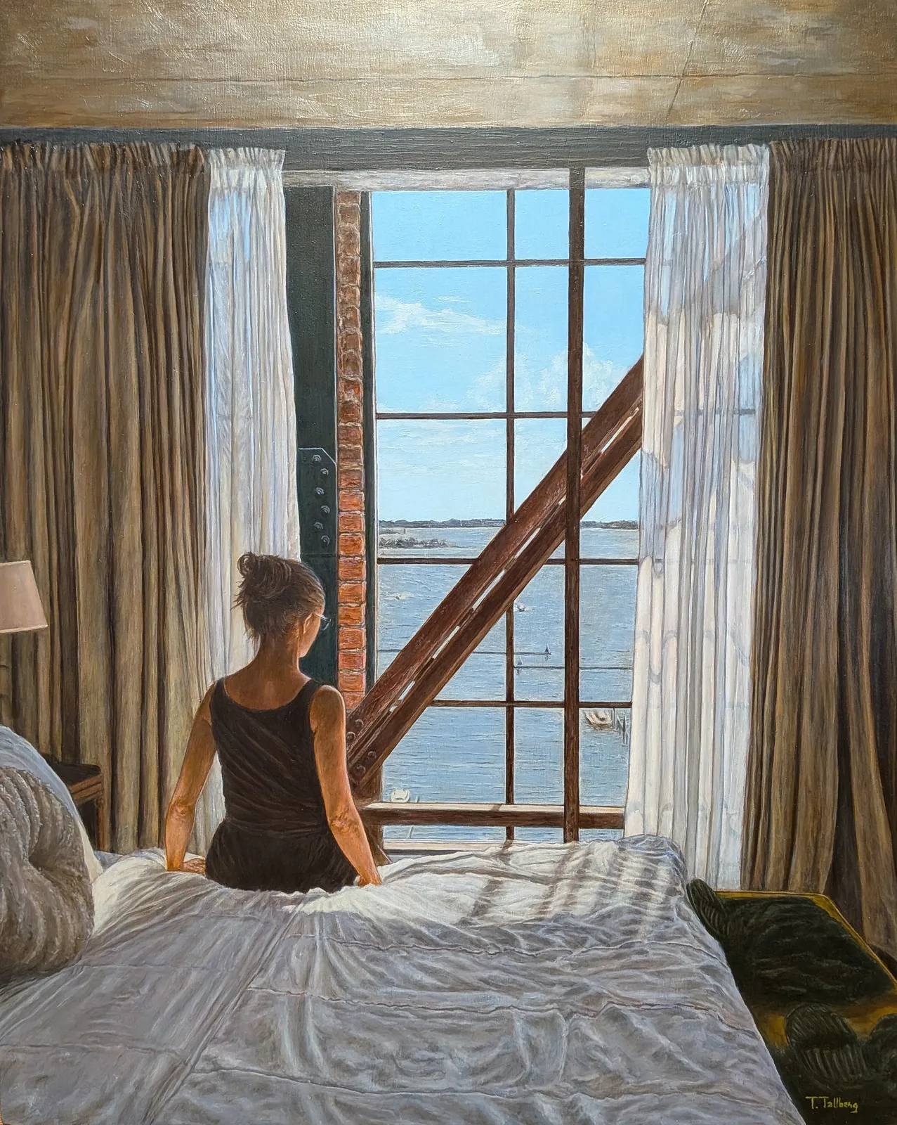 Oljemålning Quiet av Tarek Tallberg