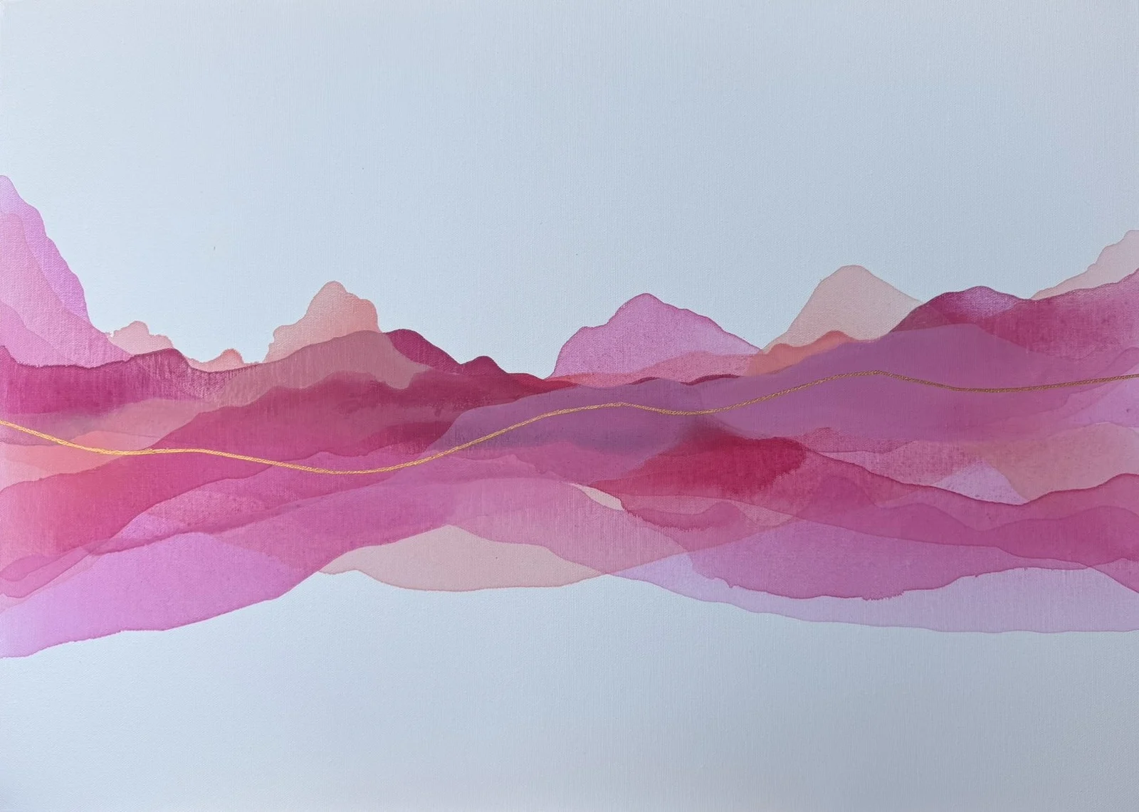 Akrylmålning Spring Fever av Martina Bogyo Sandgren