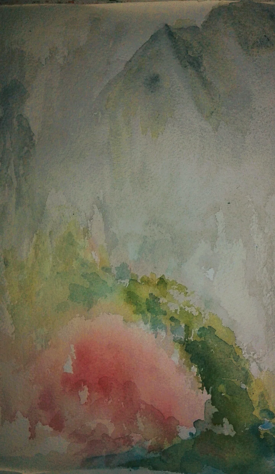 Akvarell Dimmig dag/Foggy day av Sonja Svensson