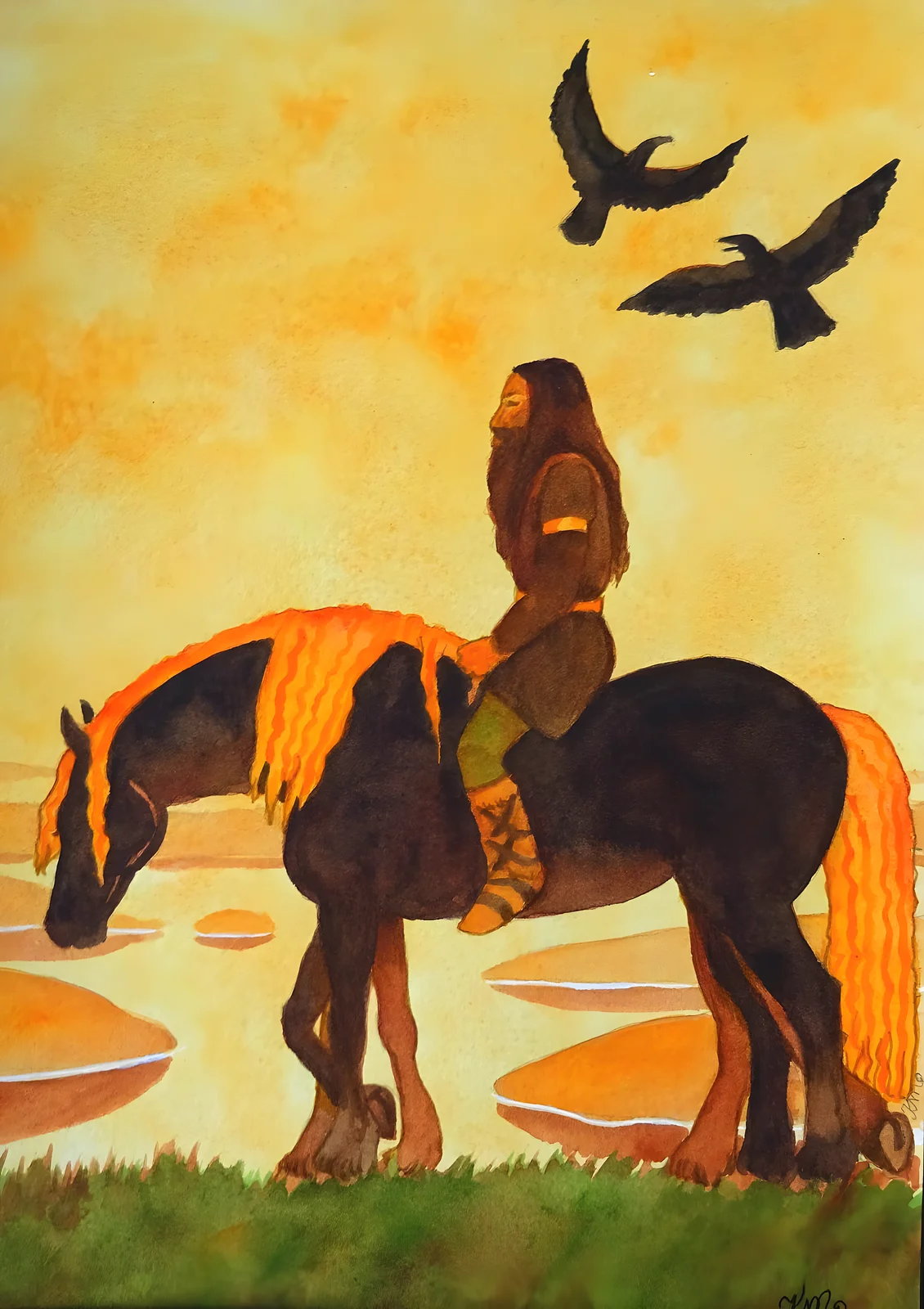 Tor, Sleipner och Hugin och Mugin av Scaramander