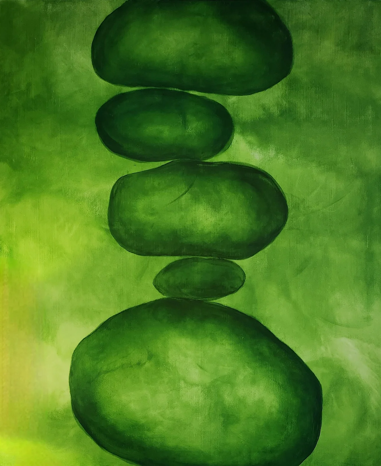 Akrylmålning Nr. 0049 av Evelina Dewaldi