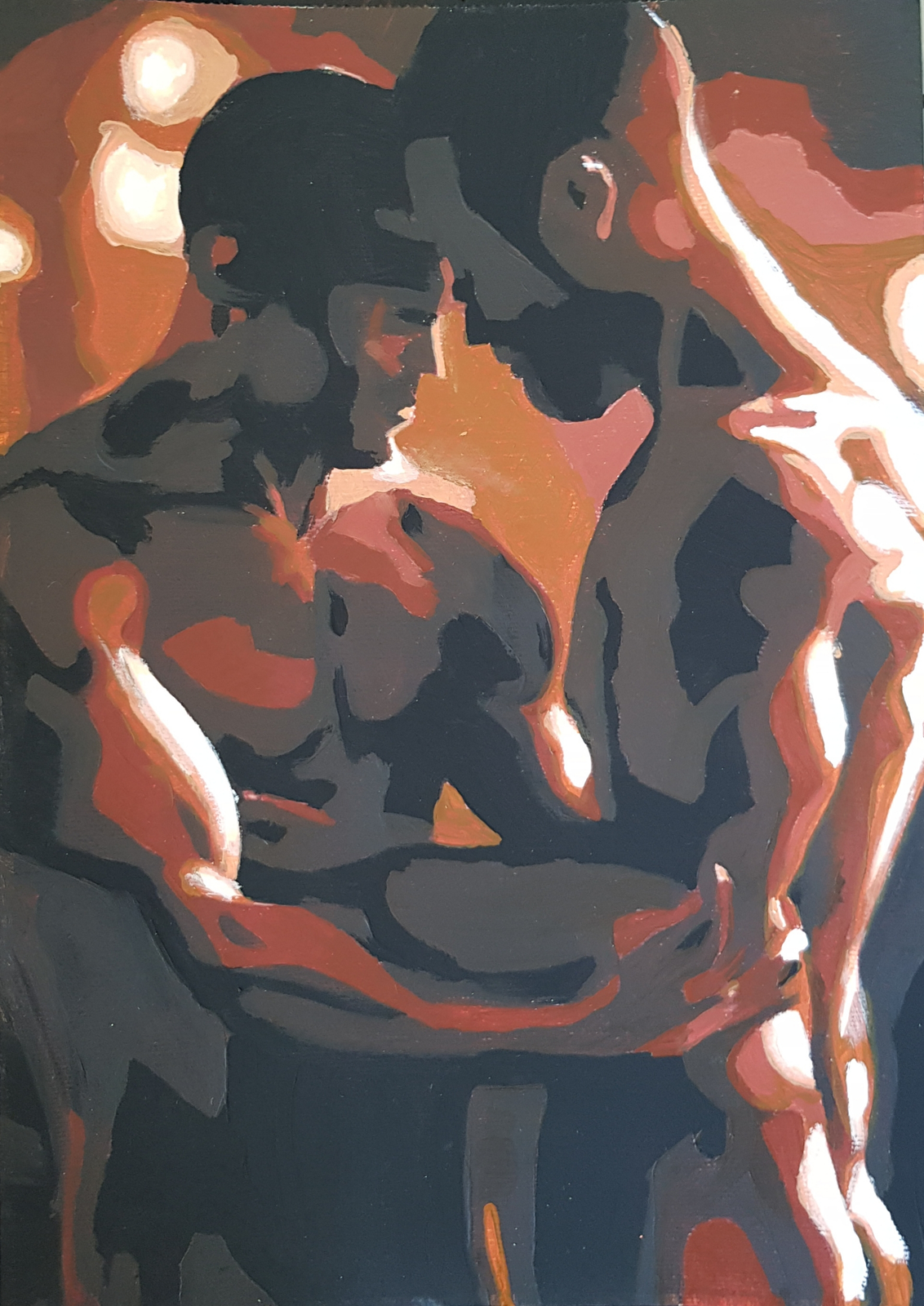 Akrylmålning In the dark av Jonas Pehrsson